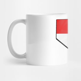 Red, White, and Blue Nevada Outline Mug